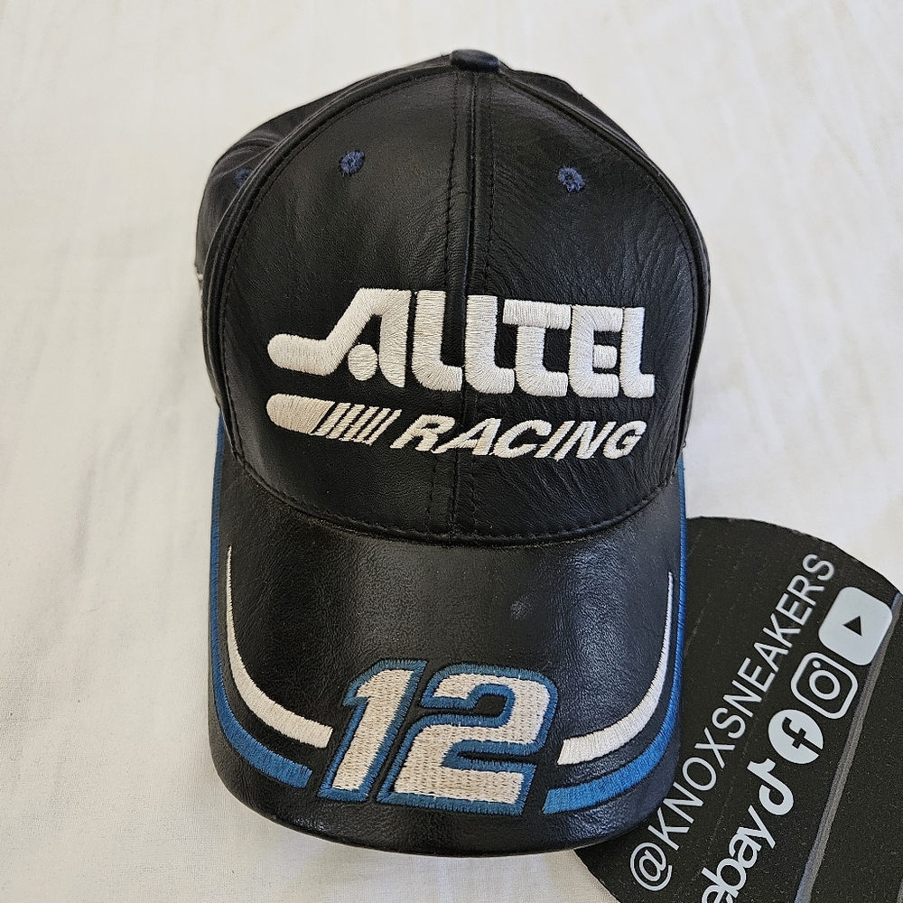 Ryan Newman Leather Hat Alltell Penske Racing Nascar Modern Headwear